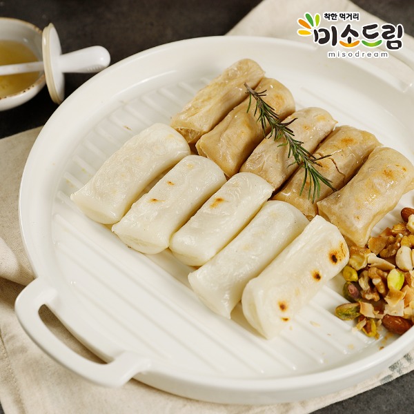 국산 햅쌀로 만든 구워먹는 가래떡 2종 (현미/백미) 개별포장